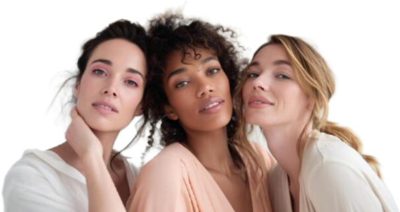 Three confident women